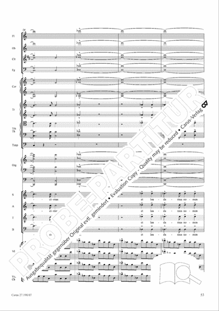 Te Deum Te Deum 4-Part scores gallery preview page 61