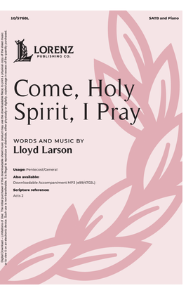 Book cover for Come, Holy Spirit, I Pray