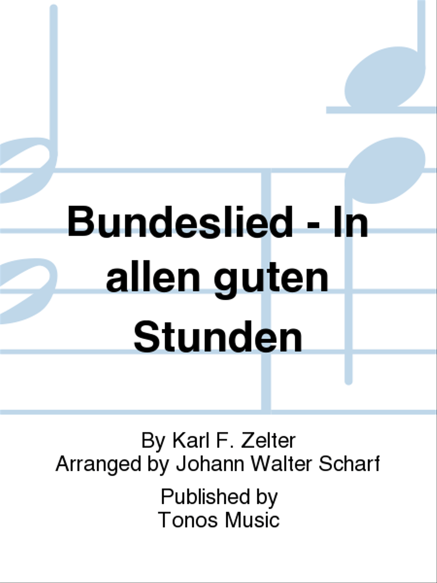 Bundeslied - In allen guten Stunden TTBB scores gallery preview page 1