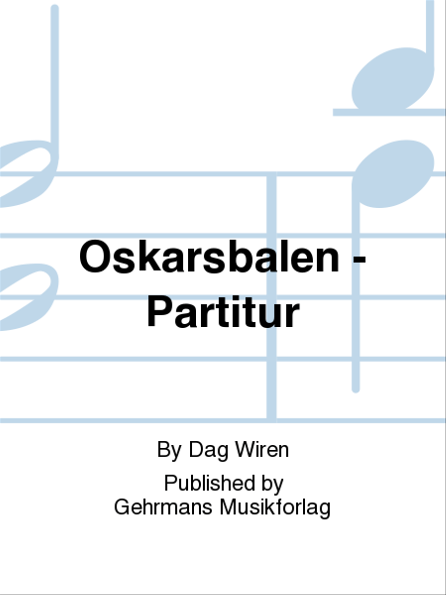 Oskarsbalen - Partitur Orchestra scores gallery preview page 1