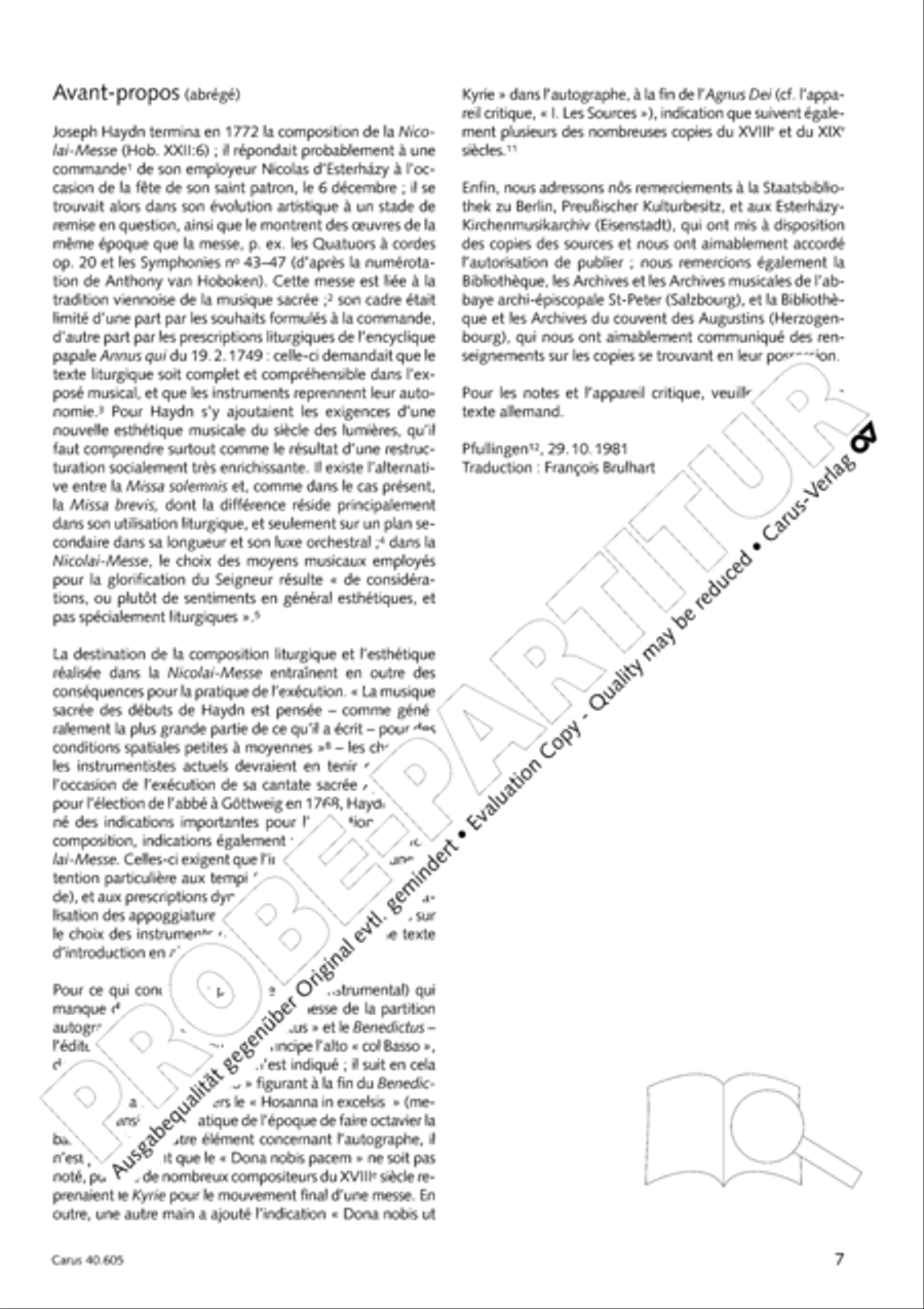 Nikolai Mass (Missa Sancti Nicolai) 4-Part scores gallery preview page 8