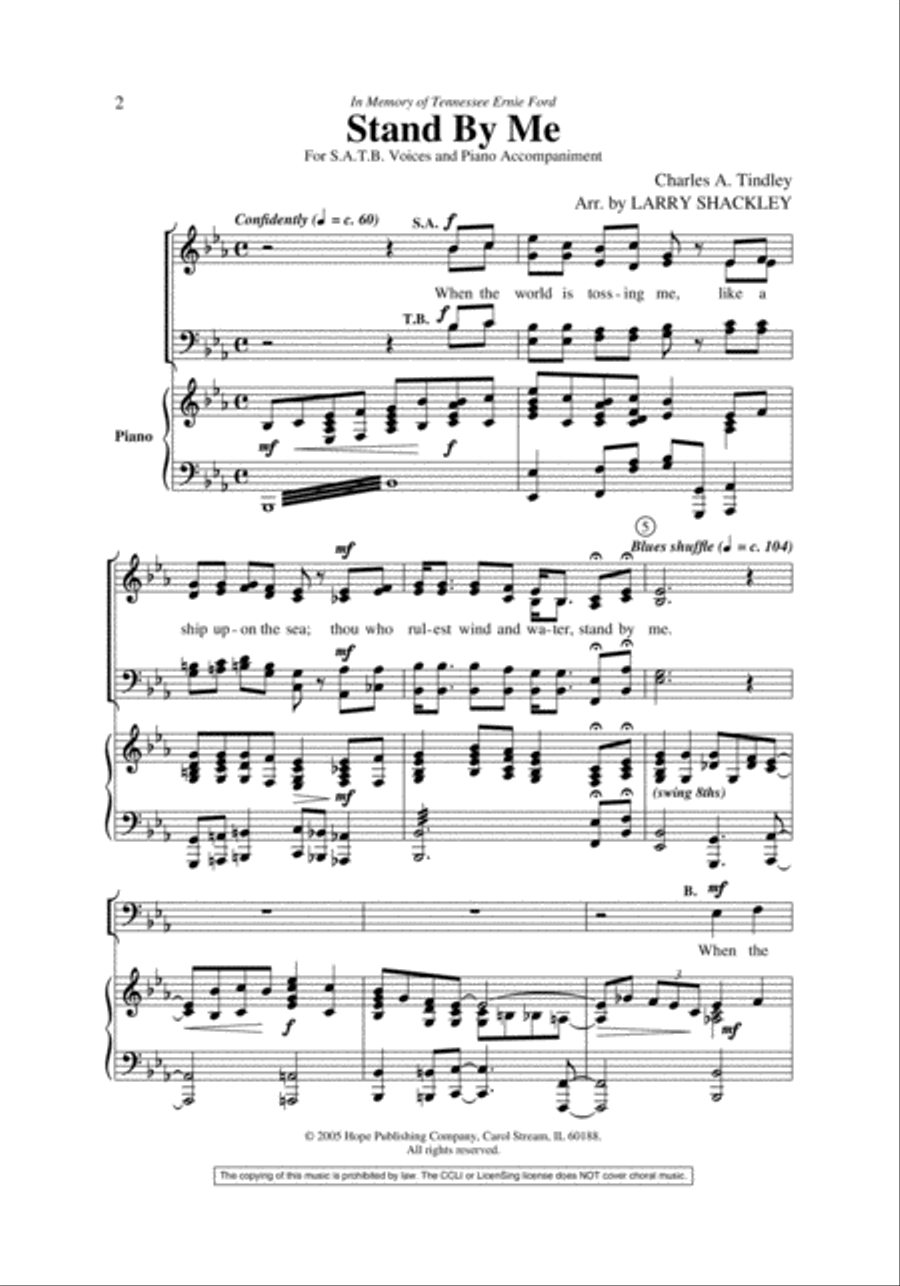 Stand by Me 4-Part scores gallery preview page 2