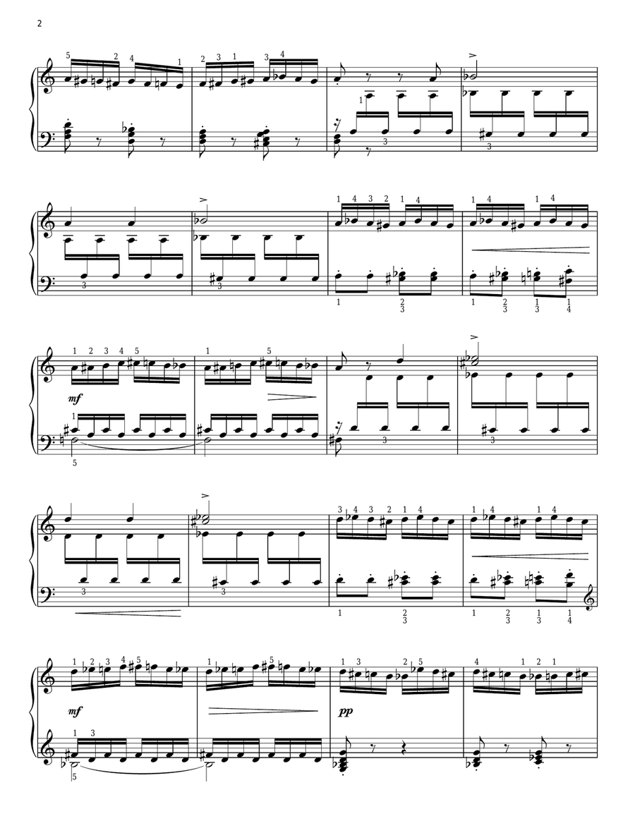 The Flight Of The Bumble Bee Piano Solo scores gallery preview page 2