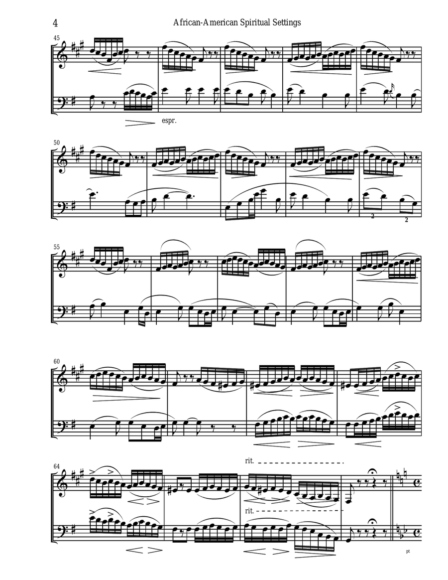 An Emerging American Music for clarinet and bassoon duet Woodwind Duet scores gallery preview page 5