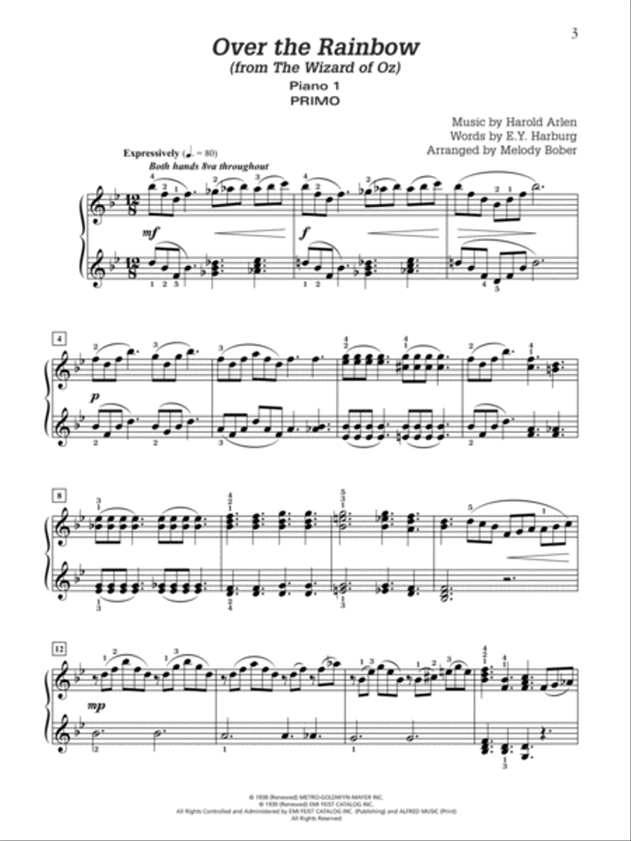 Over the Rainbow Small Ensemble scores gallery preview page 4