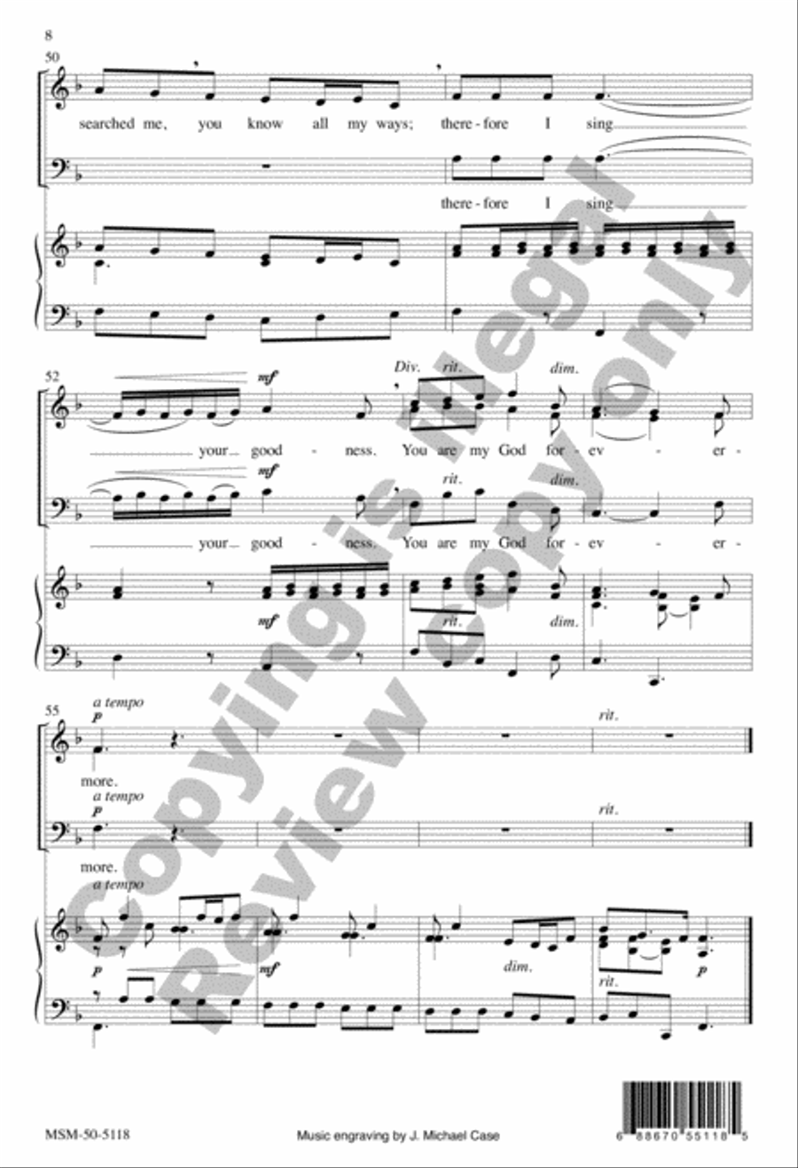 Lord, You Have Searched Me 2-Part scores gallery preview page 8