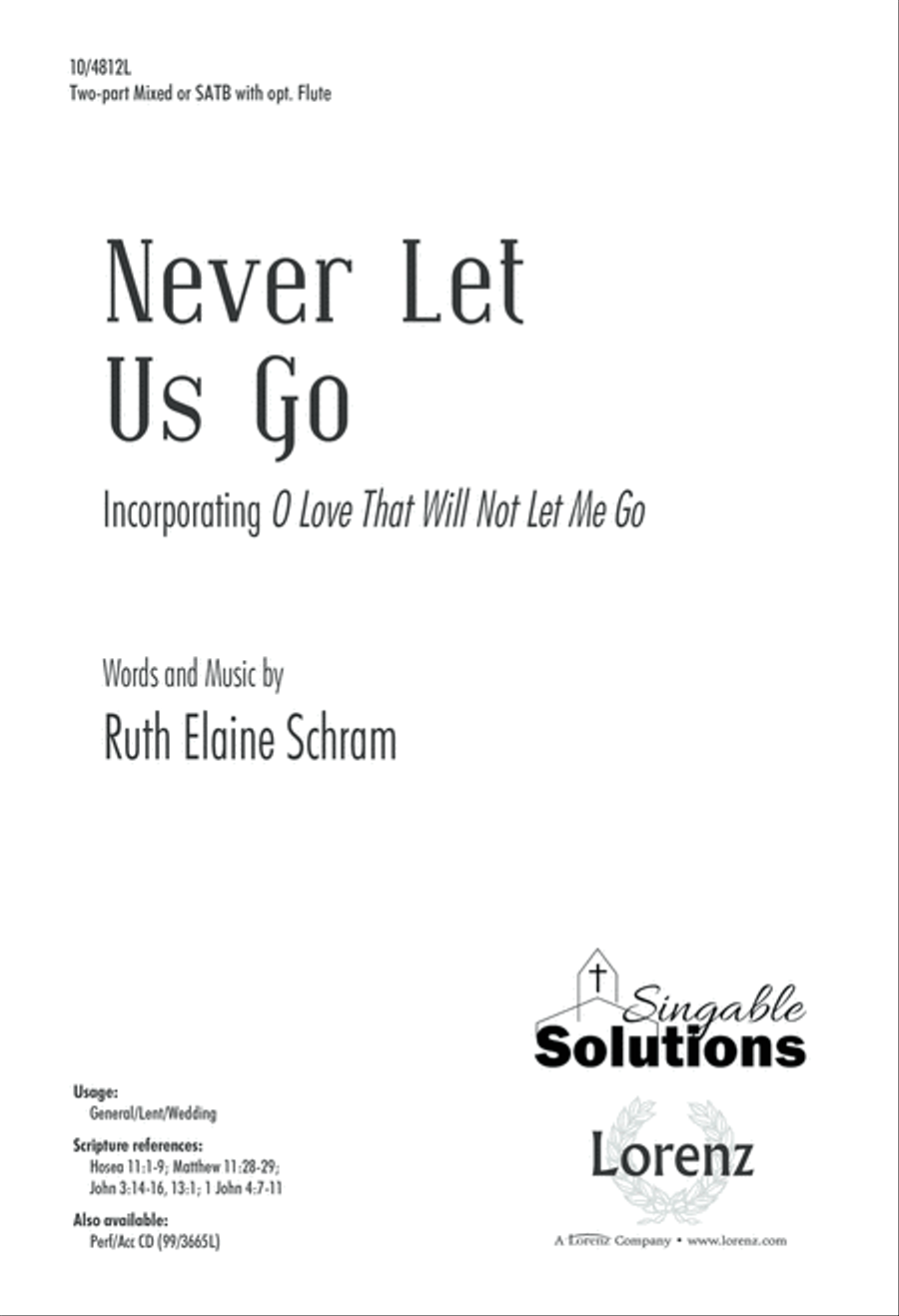 Never Let Us Go 2-Part scores gallery preview page 1