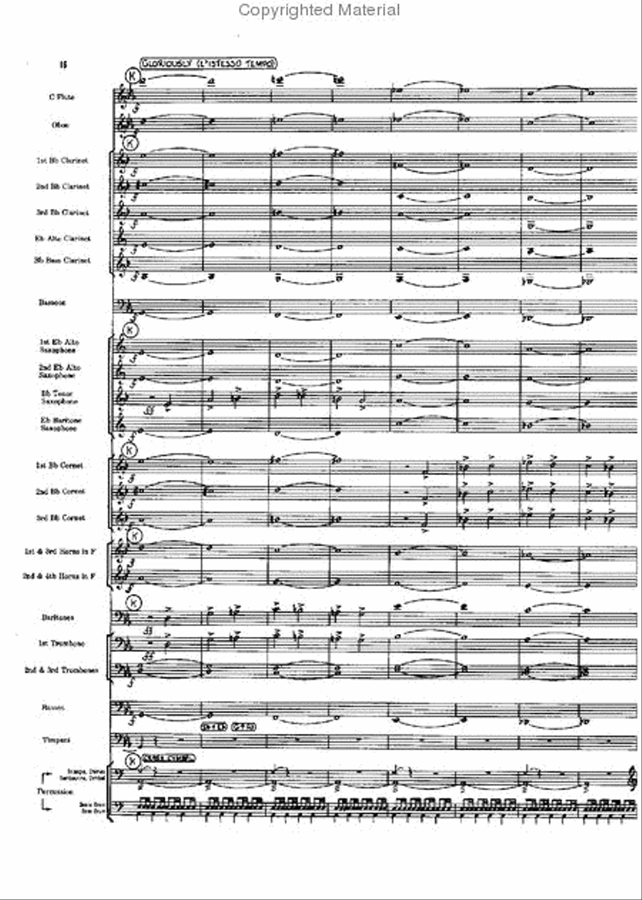 Short Prelude With Perspectives Concert Band scores gallery preview page 16