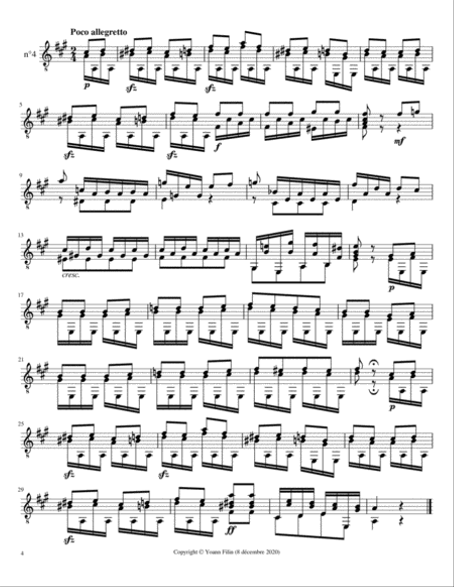 Carulli, Ferdinando - 24 Petites Bagatelles pour la guitare Op.130 (1 à 12) Acoustic Guitar scores gallery preview page 5
