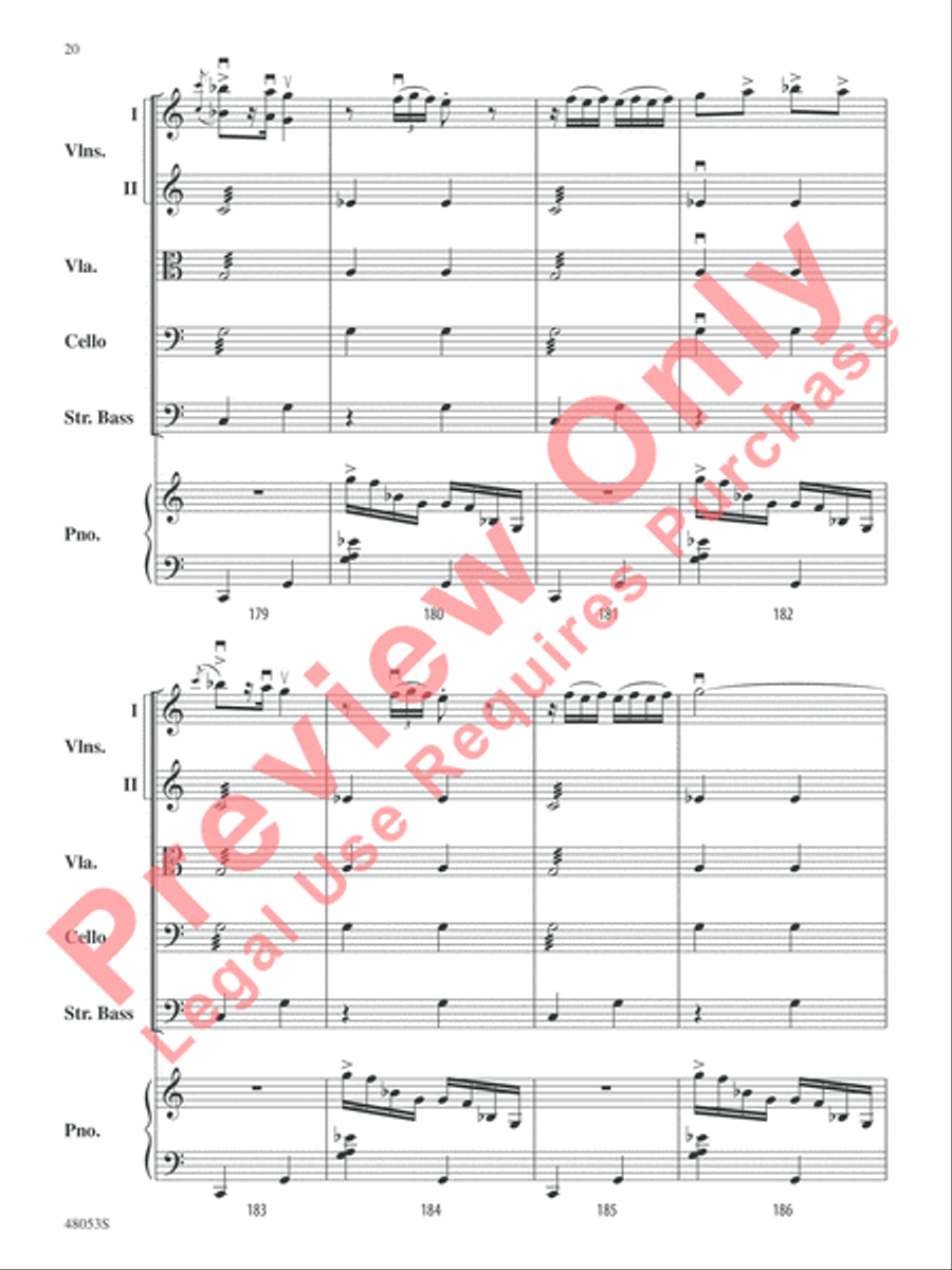 Danza Ritual del Fuego String Orchestra scores gallery preview page 21