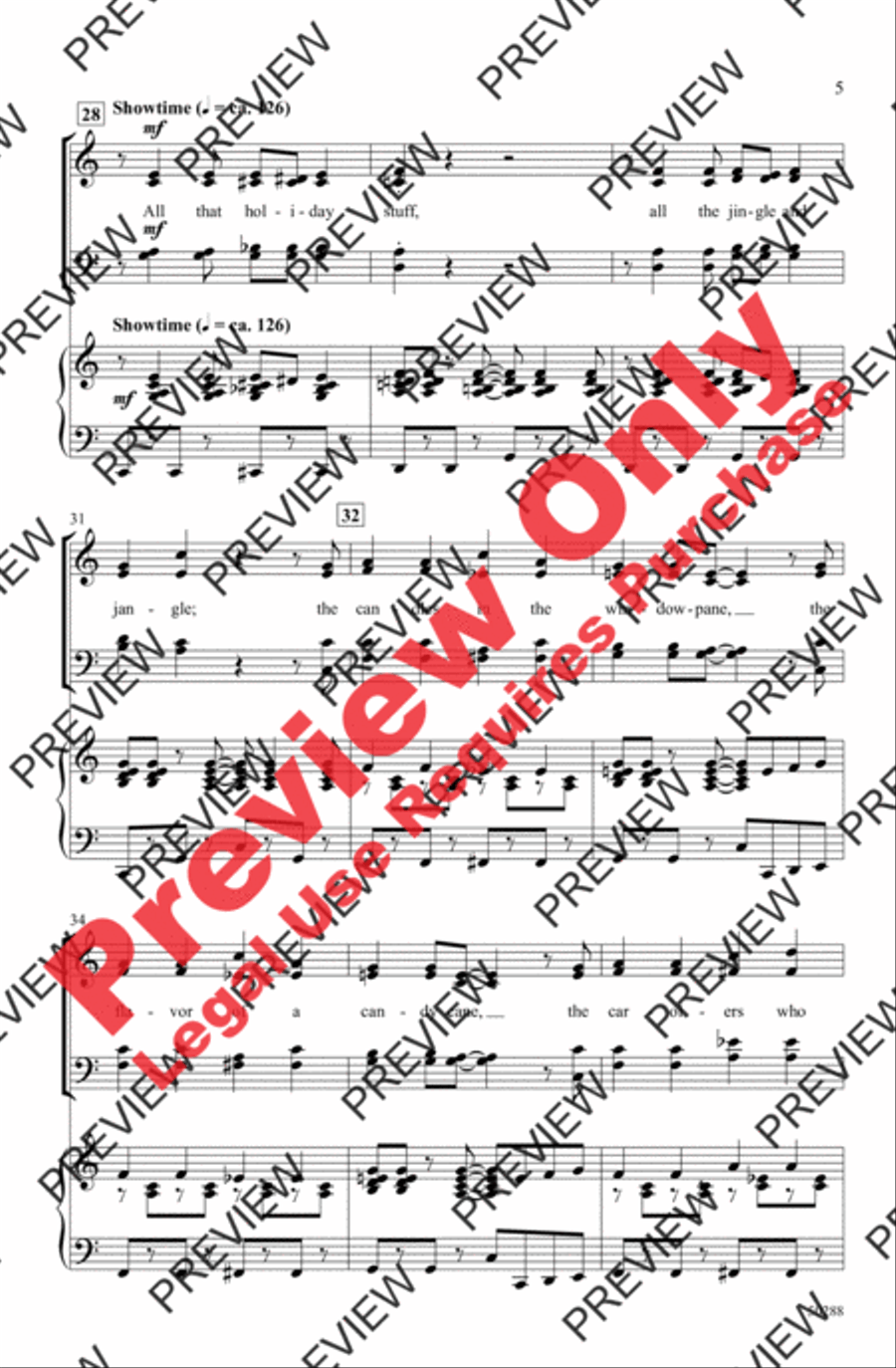All That Holiday Stuff! 4-Part scores gallery preview page 5