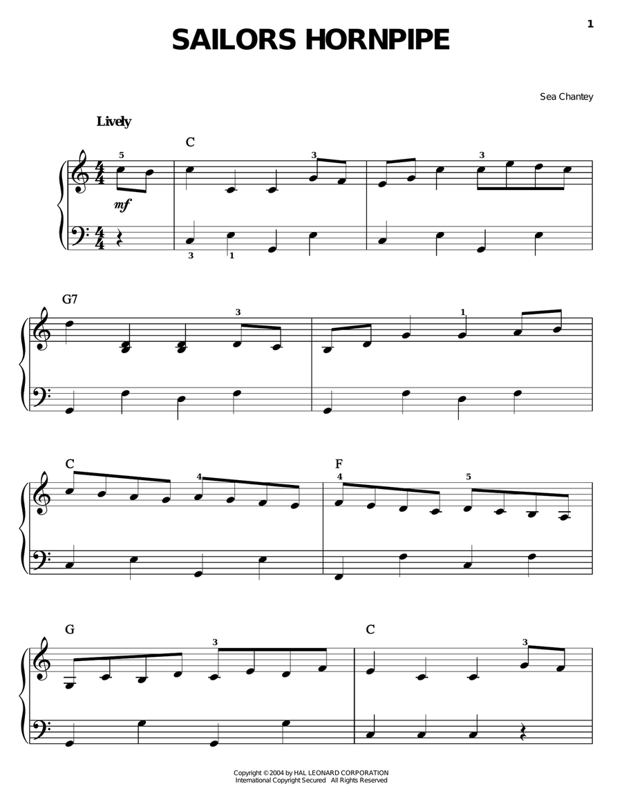 Book cover for Sailors Hornpipe