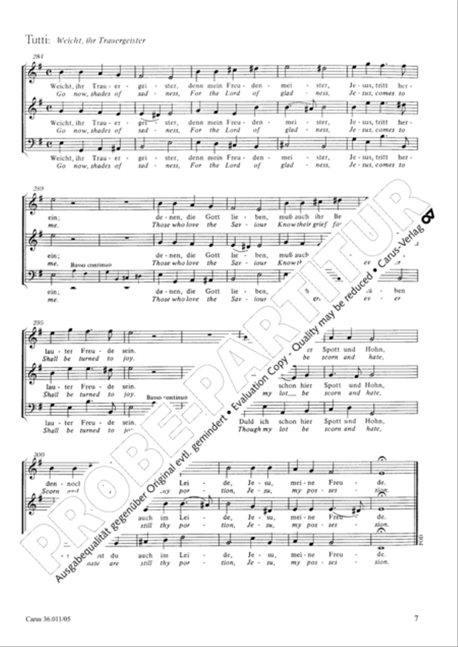 Jesu, my possession (Jesu, thou my pleasure) Choir scores gallery preview page 8