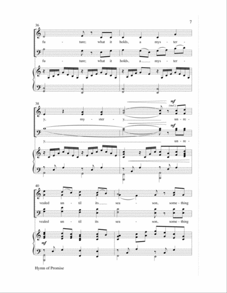 Hymn of Promise 4-Part scores gallery preview page 7