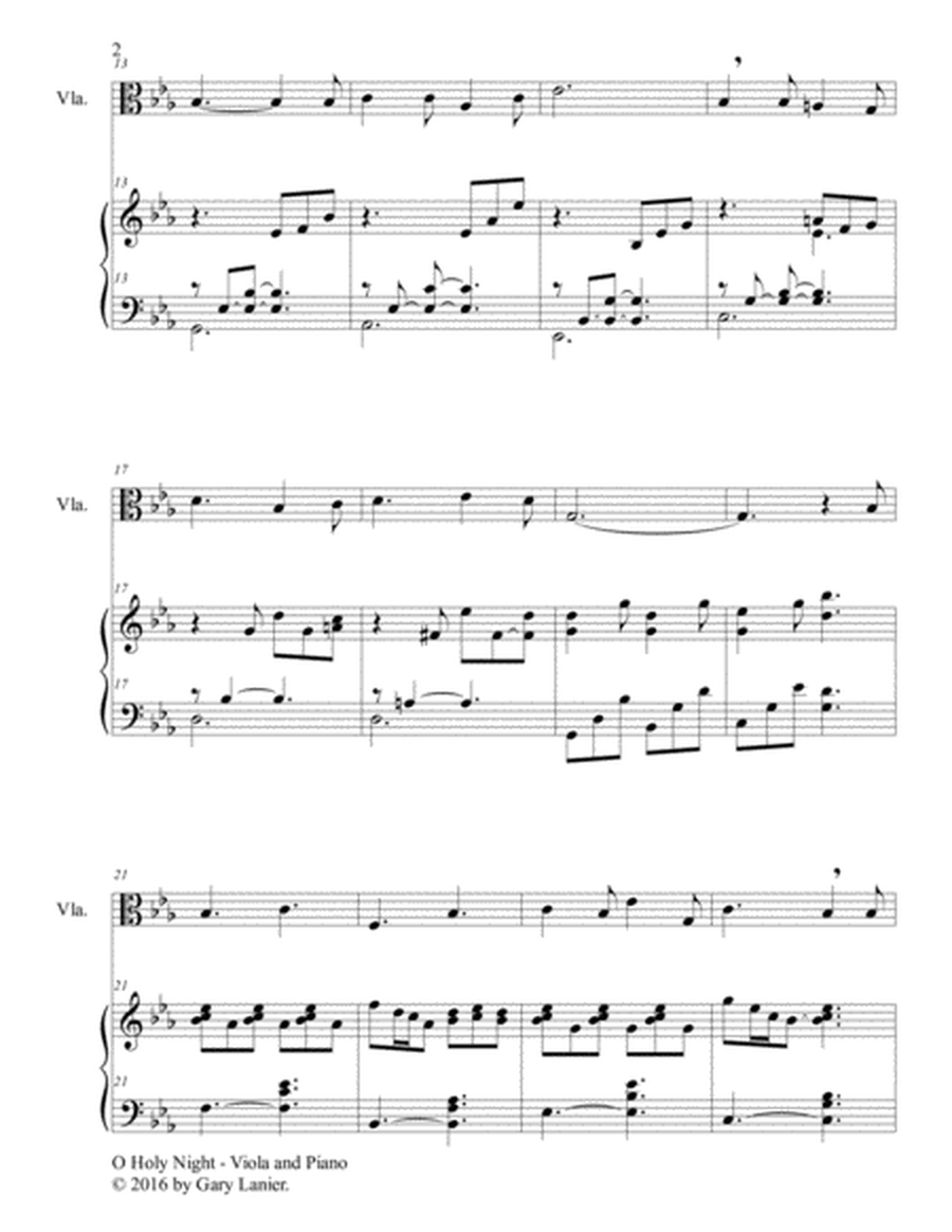 CHRISTMAS SPLENDOR SUITE (Viola and Piano with Score & Parts) image number null