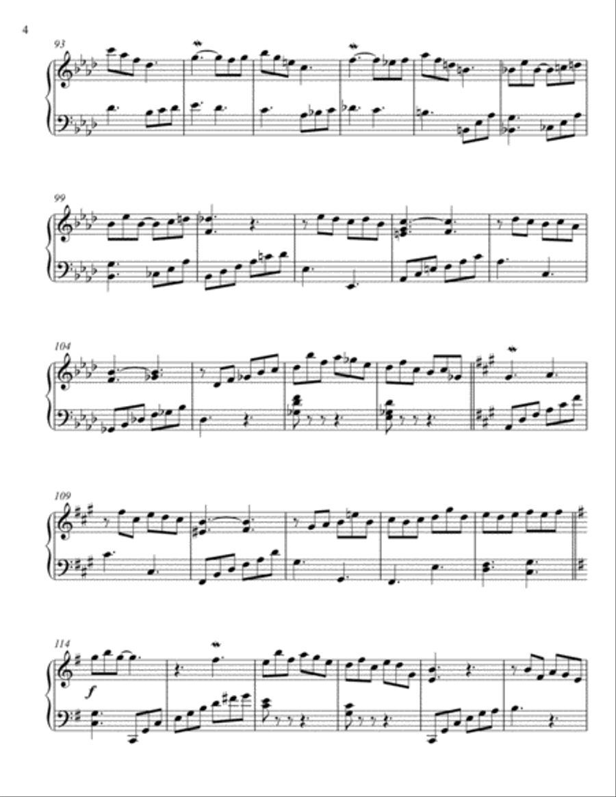 Sonata in the Style of Scarlatti (solo piano) Piano Solo scores gallery preview page 4