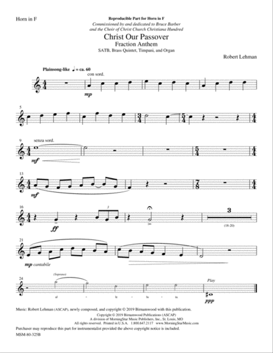 Christ Our Passover: Fraction Anthem Choir scores gallery preview page 5