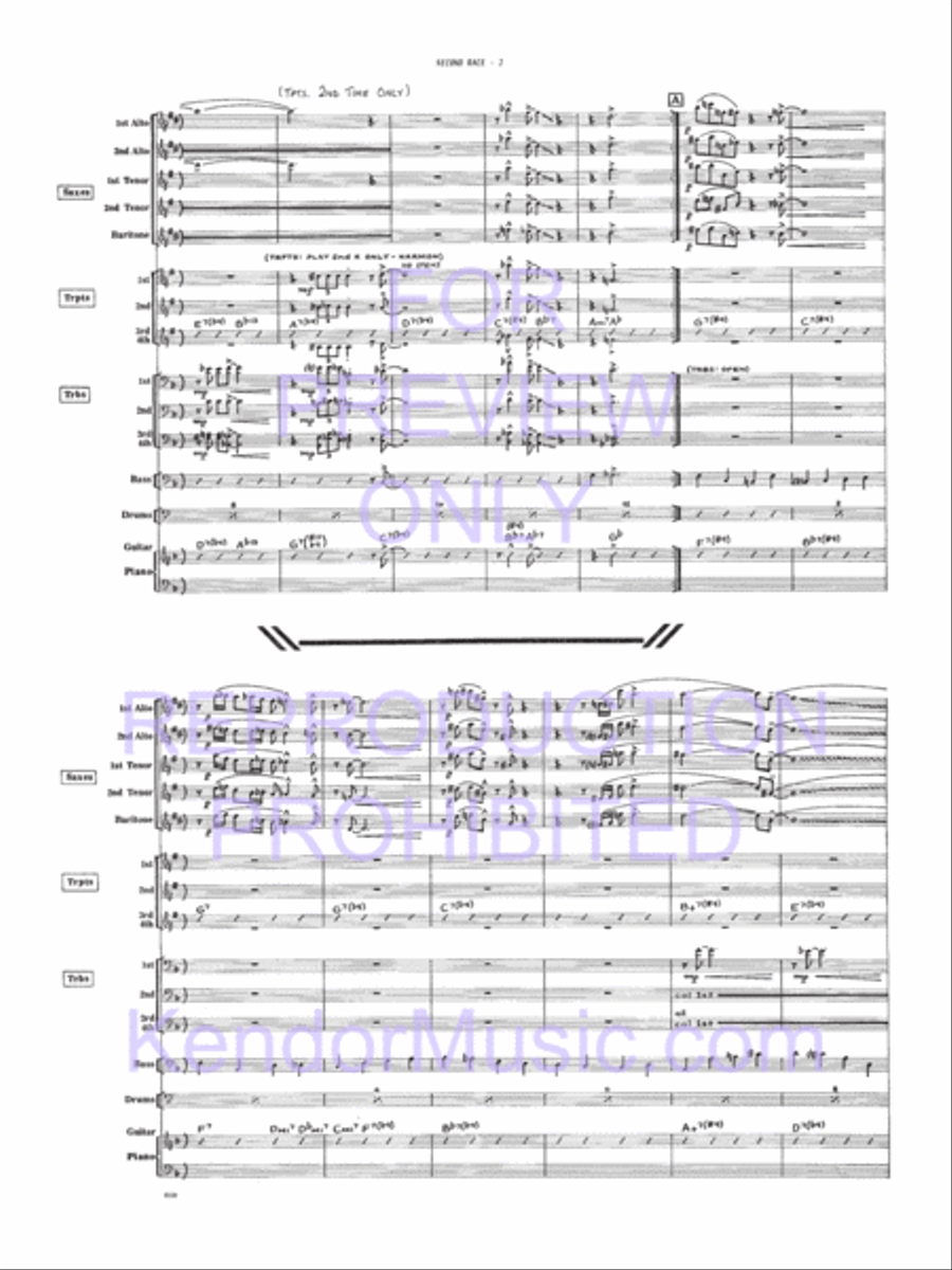 Second Race Jazz Ensemble scores gallery preview page 3