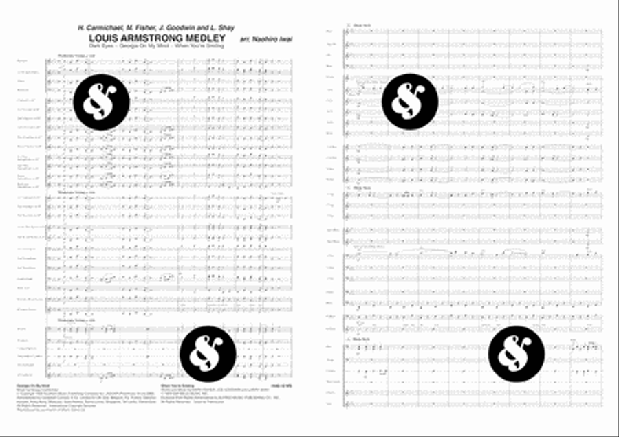 Louis Armstrong Medley Concert Band scores gallery preview page 2