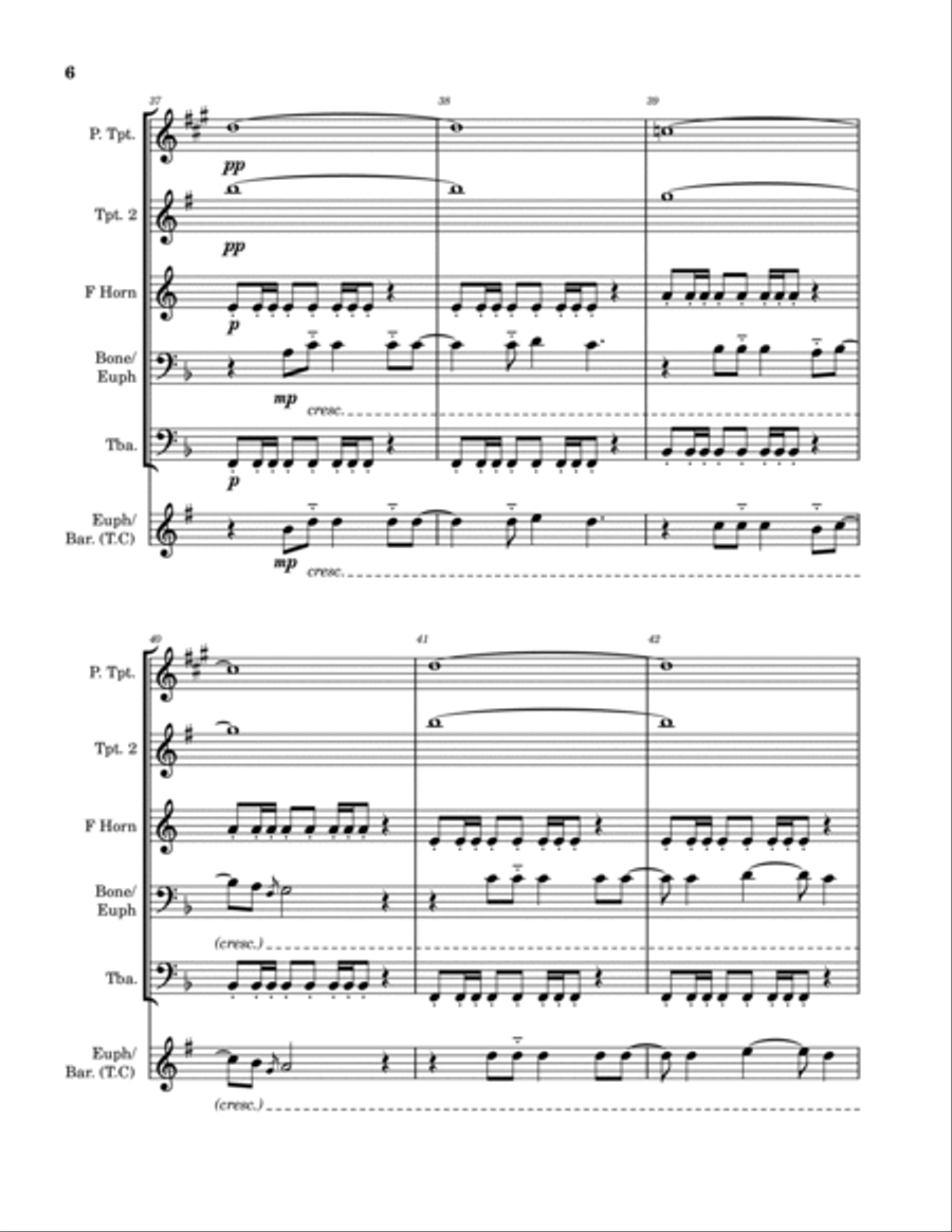 We Belong Brass Quintet scores gallery preview page 6