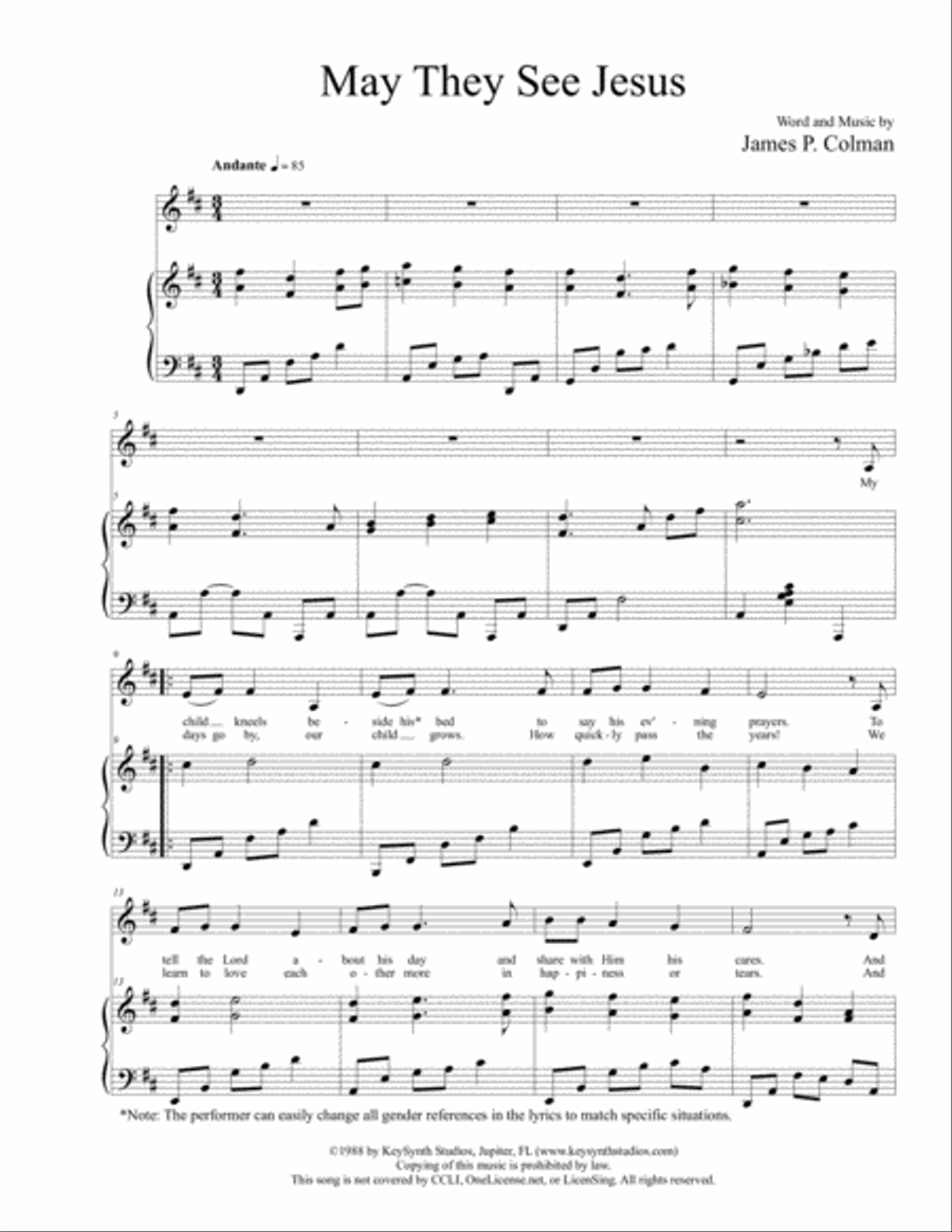 May They See Jesus Medium Voice scores gallery preview page 3
