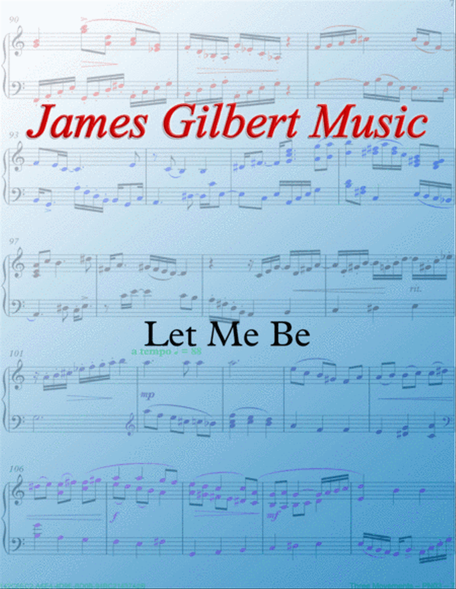 Let Me Be Organ Solo scores gallery preview page 1