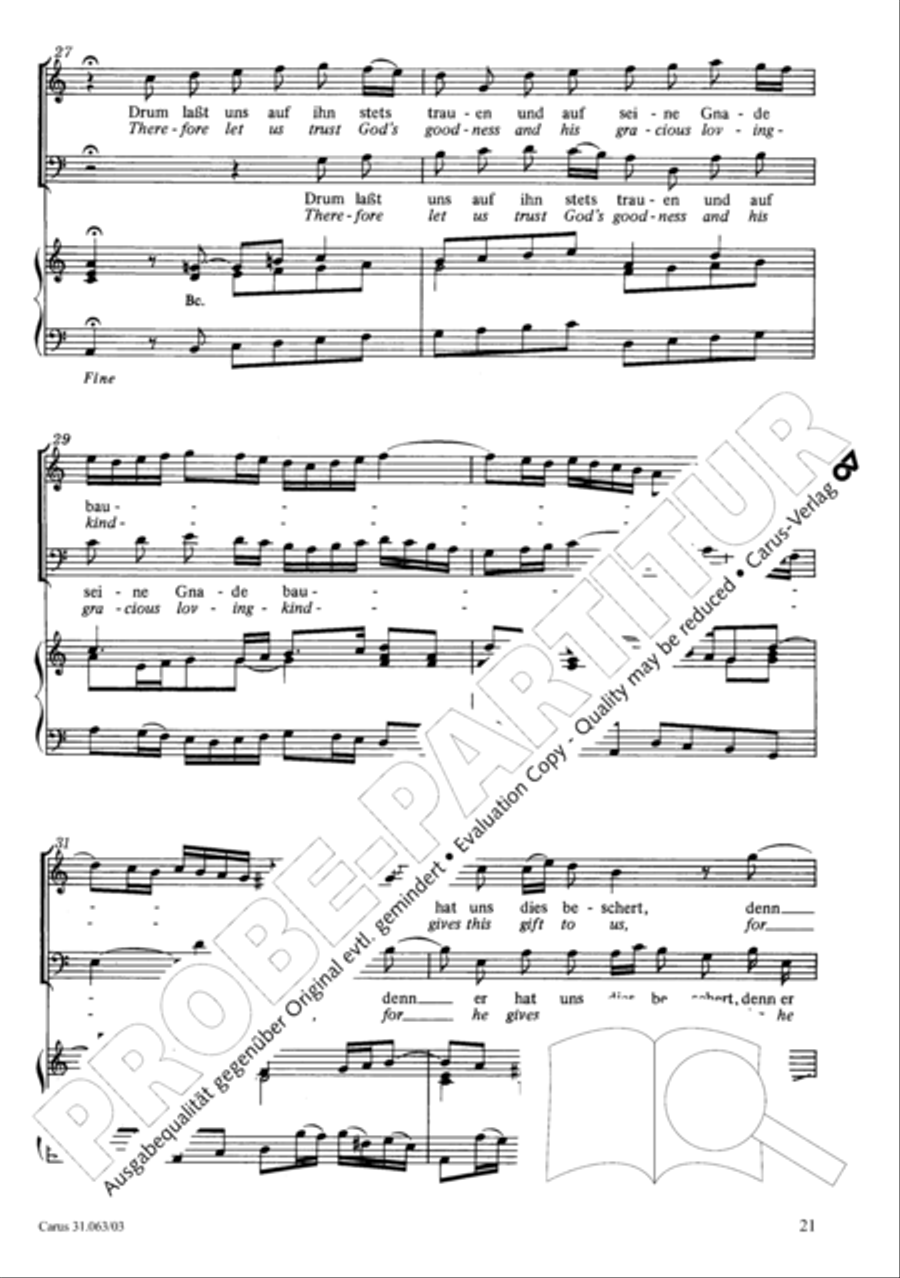 Christians, etch this blessed day (Christen, atzet diesen Tag) 4-Part scores gallery preview page 22