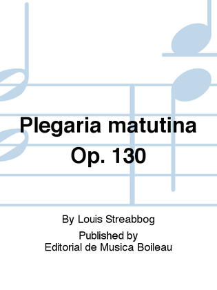 Book cover for Plegaria matutina Op. 130