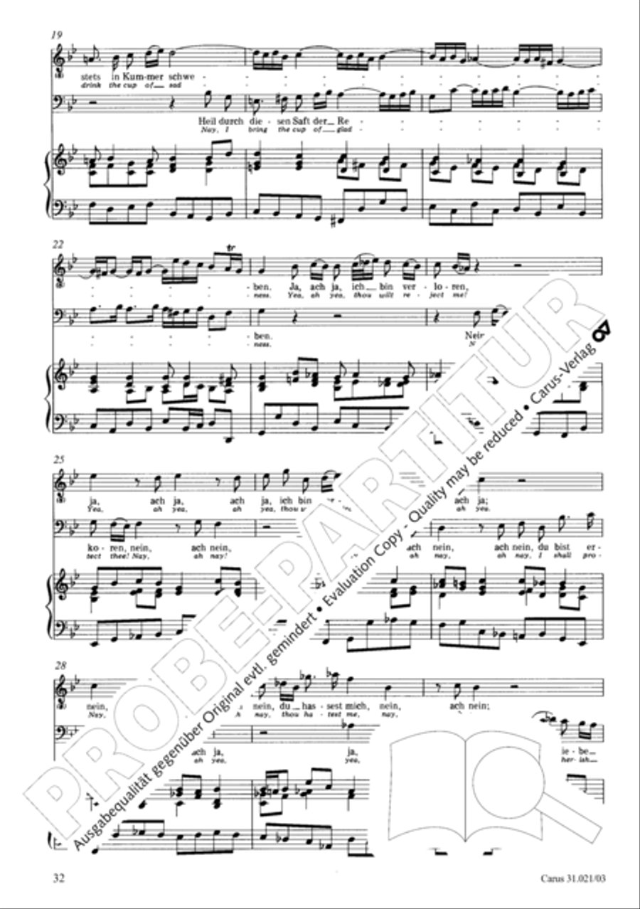 Lord my God, my heart and soul were sore distressed (Ich hatte viel Bekummernis) STB scores gallery preview page 33