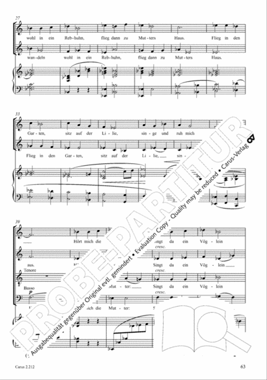 Love songs. Choral collection with CD 4-Part scores gallery preview page 55