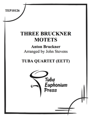Book cover for Three Bruckner Motets