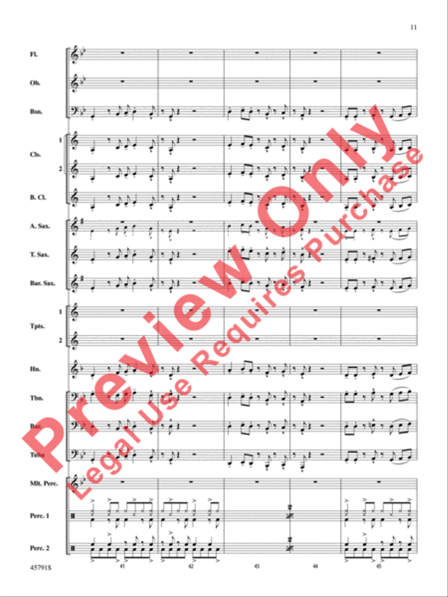 Sambeando Concert Band scores gallery preview page 12