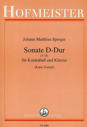 Sonate D-Dur (T39)