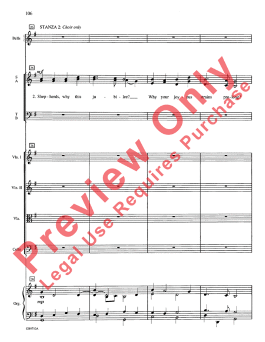 A Festival of Lessons and Carols Choir scores gallery preview page 107