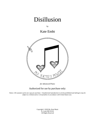 Book cover for Disillusion (Advanced Piano)