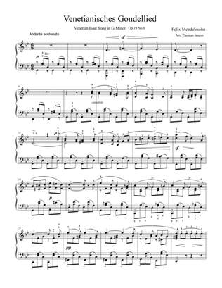 Venetianisches Gondellied Op.19 No.6