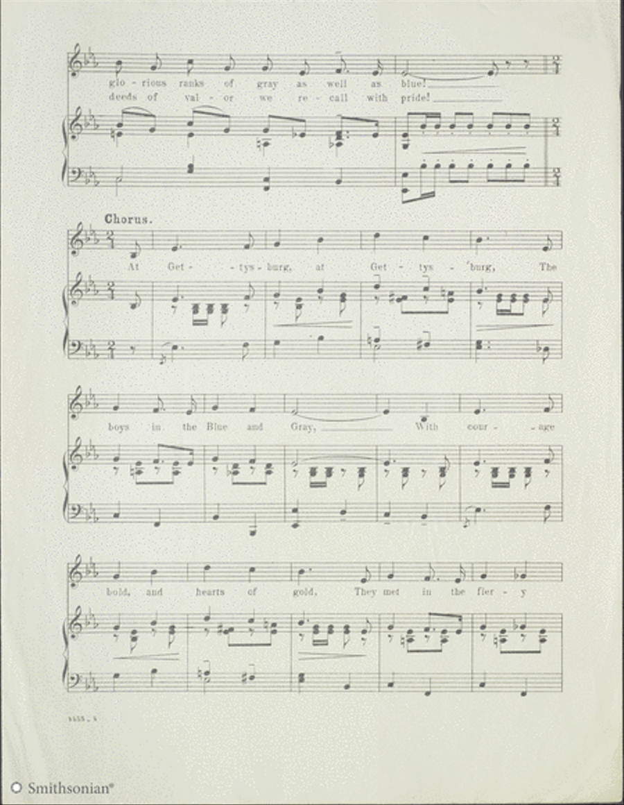 Gettysburg Piano, Vocal scores gallery preview page 3