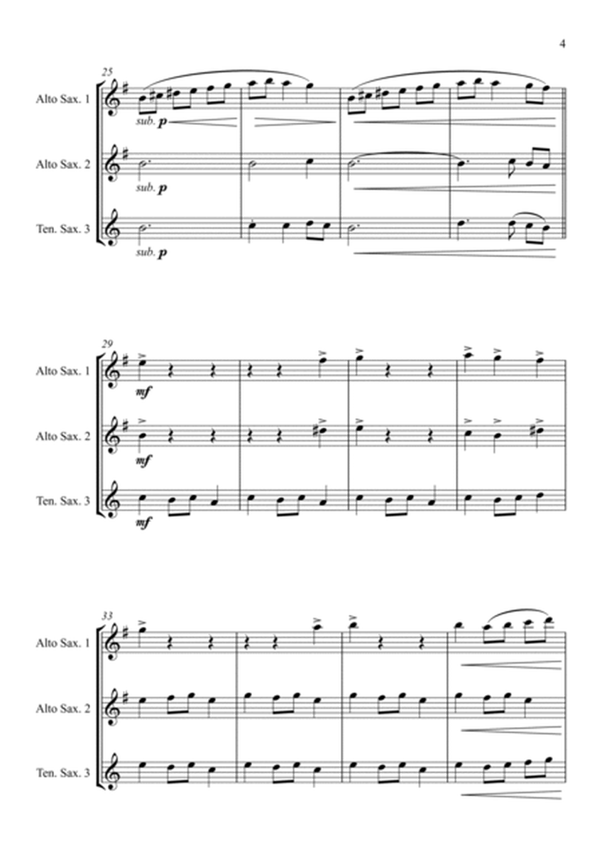 Carol of the Bells (Ukrainian Bell Carol) - Saxophone Trio image number null
