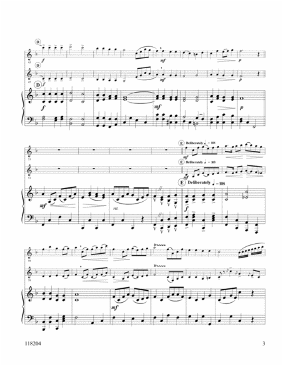 Like A River Glorious Like A River Glorious Clarinet Duet scores gallery preview page 3