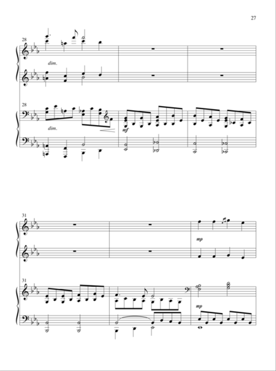 The Glories of My God and King Piano Duet scores gallery preview page 17