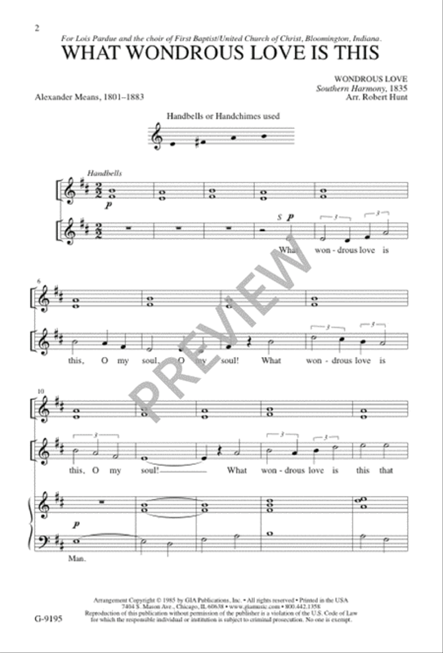 What Wondrous Love Is This 3-Part scores gallery preview page 3