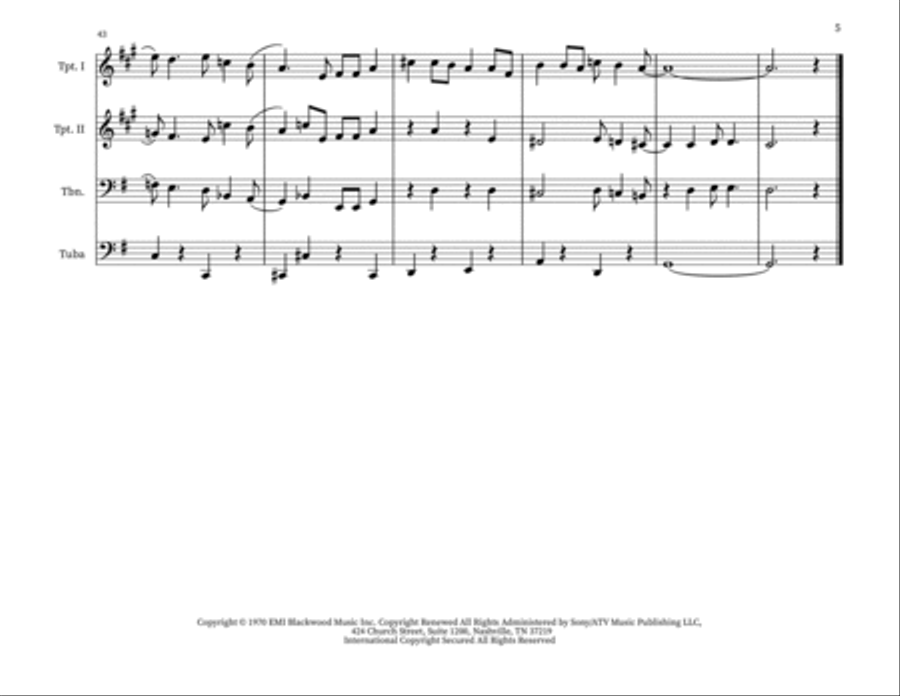 Put Your Hand In The Hand Small Ensemble scores gallery preview page 5