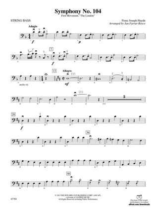 Symphony No. 104: String Bass