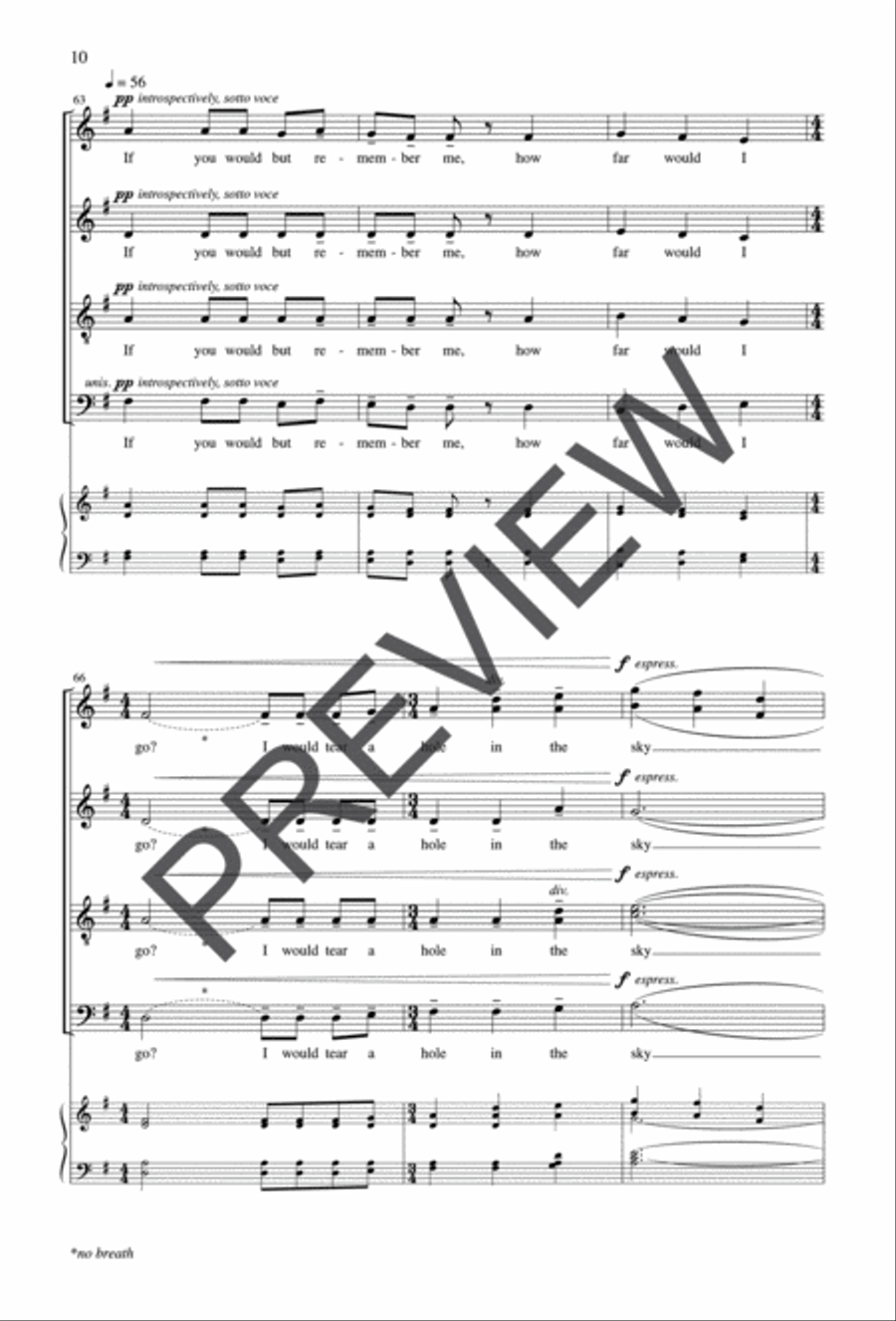 As I Walk the Silent Earth Divisi scores gallery preview page 10