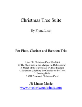 Book cover for Franz Liszt "Christmas Tree Suite" for Flute, Oboe, and Bassoon Trio