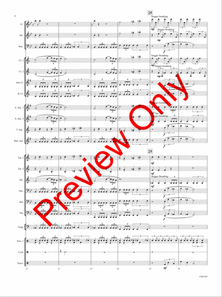 SPQR (Senatus Populusque Romanus ) Concert Band scores gallery preview page 7