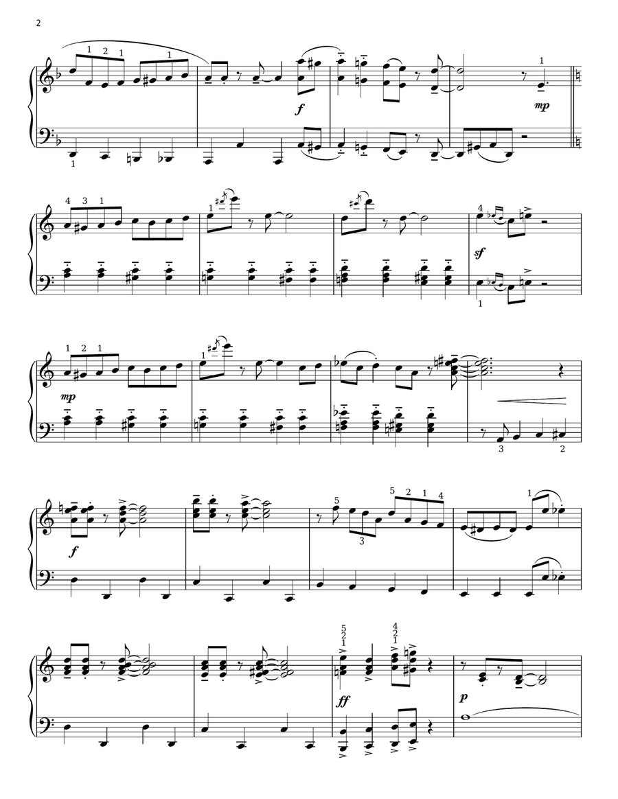 Joshua (Fit The Battle Of Jericho) (arr. Phillip Keveren) Piano Solo scores gallery preview page 2