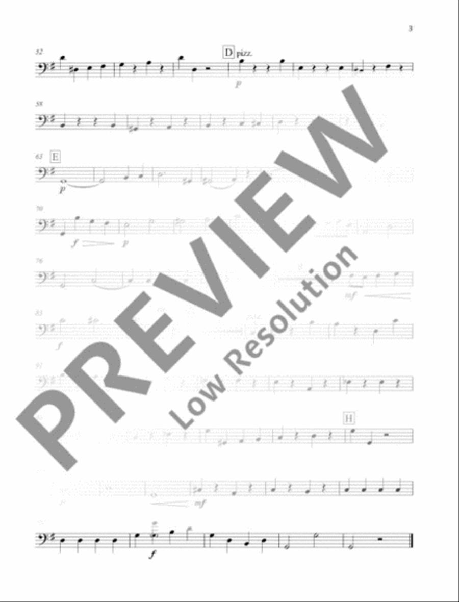 Concertino G major Double Bass scores gallery preview page 4