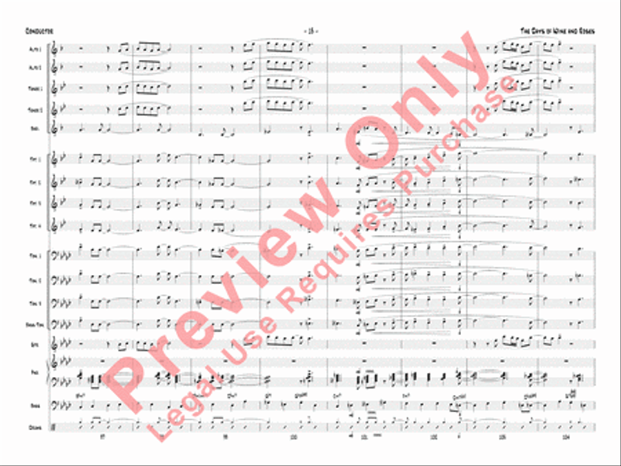 The Days of Wine and Roses Jazz Ensemble scores gallery preview page 16