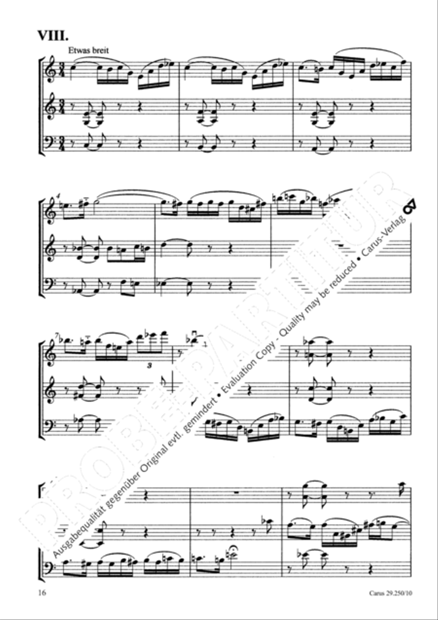 Kleine Trios BoWV 250.1 Performance Score scores gallery preview page 19